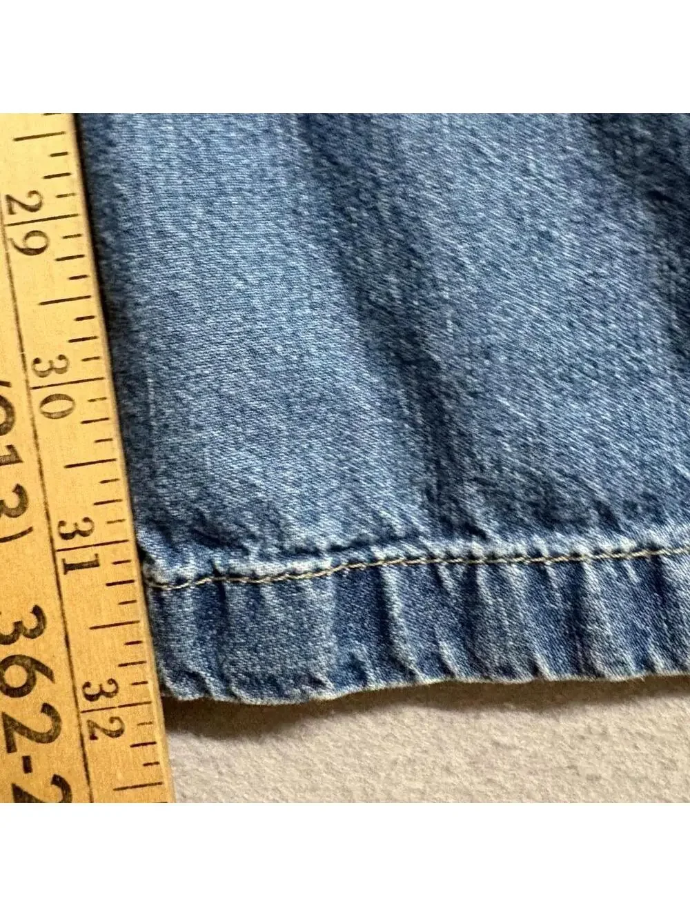 Scalon Vintage Wide Leg Jeans Mens 40 Blue Denim Bleached Side Stripe Brazil Y2K